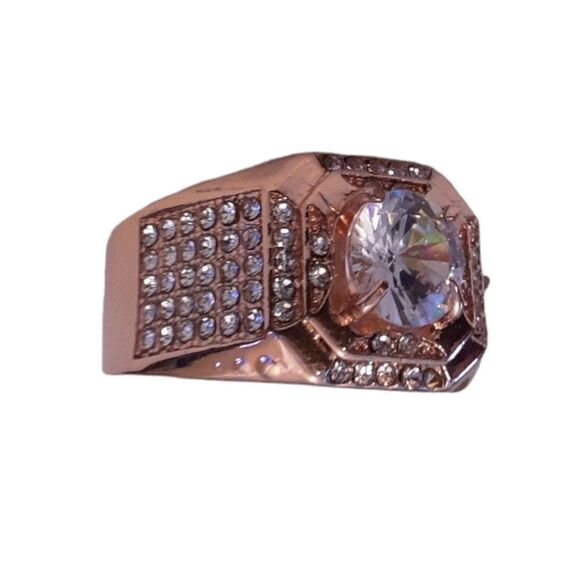 Men's Ring‎ 18k Filled Rose Gold NWOT size 12.75 - Picture 10 of 13